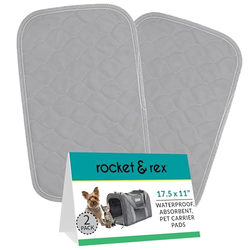 rocket & rex Pet Carrier Pads | Wiederverwendbare Pee Pads für Hunde und Katzen Transportbox Pee Pad | Wasserdicht & Saugfähig | Weiche Hunde und Katzen Pads | 2 Stück rocket & rex Pet Carrier Pads | Wiederverwendbare Pee Pads für Hunde und Katzen Transportbox Pee Pad | Wasserdicht & Saugfähig | Weiche Hunde und Katzen Pads | 2 Stück von rocket & rex