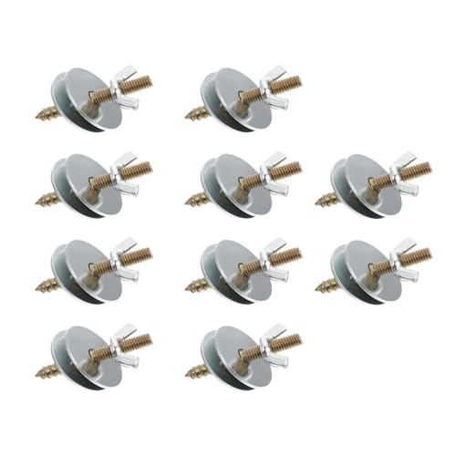 rockible 10 Stück Muttern und Schrauben zur Herstellung von Vogelsitzstangen. Hardware-Mutter-Schrauben-Montagesets für die Übungsplattform von rockible