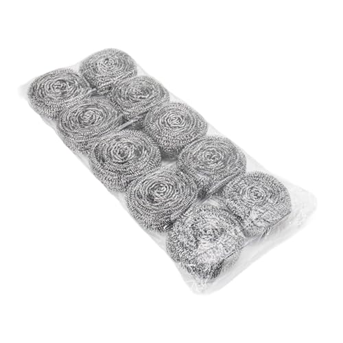 rockible 10 X Stahlwolle Schrubber, Geschirrspülschwämme, Strapazierfähig, Draht, Topf, Pfanne, Scheuerschwamm, Küchenschrubber Zum Reinigen von Geschirr Und P rockible 10 X Stahlwolle Schrubber, Geschirrspülschwämme, Strapazierfähig, Draht, Topf, Pfanne, Scheuerschwamm, Küchenschrubber Zum Reinigen von Geschirr Und P von rockible