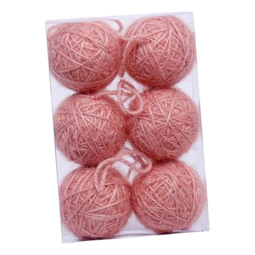 rockible 6X Weihnachten Ball Ornamente Weihnachten Decor Baubles Baum Hängen Dekorationen für Party, Rosa rockible 6X Weihnachten Ball Ornamente Weihnachten Decor Baubles Baum Hängen Dekorationen für Party, Rosa von rockible
