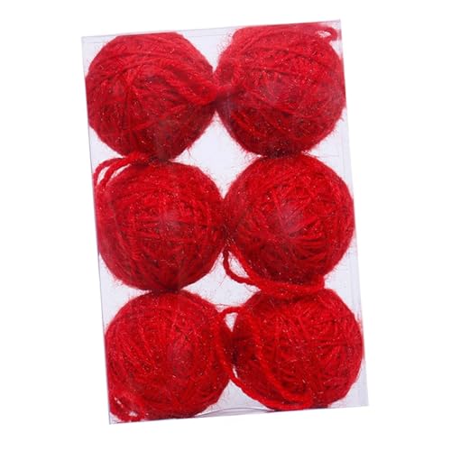 rockible 6X Weihnachten Ball Ornamente Weihnachten Decor Baubles Baum Hängen Dekorationen für Party, Rot rockible 6X Weihnachten Ball Ornamente Weihnachten Decor Baubles Baum Hängen Dekorationen für Party, Rot von rockible