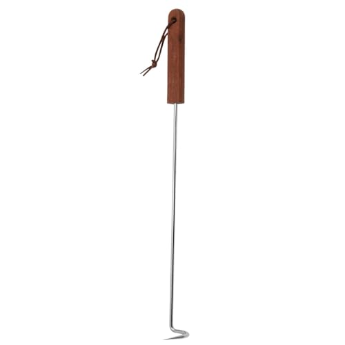 rockible Fleischhaken, Lebensmittelwender, BBQ-Steak-Grillhaken, praktischer Fleischwenderhaken für Gemüsesteak, 44 cm x 3.7 cm rockible Fleischhaken, Lebensmittelwender, BBQ-Steak-Grillhaken, praktischer Fleischwenderhaken für Gemüsesteak, 44 cm x 3.7 cm von rockible