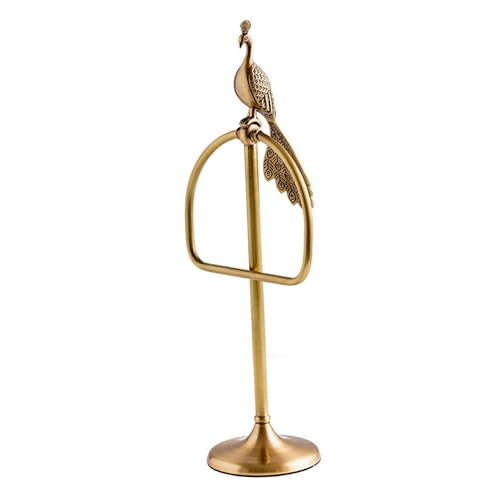 rockible Handtuchhalter, Handtuchständer, Pfauenskulptur, Hardware-Zubehör, Messing, freistehend für Arbeitsplatte, Waschtisch, Heimdekoration rockible Handtuchhalter, Handtuchständer, Pfauenskulptur, Hardware-Zubehör, Messing, freistehend für Arbeitsplatte, Waschtisch, Heimdekoration von rockible