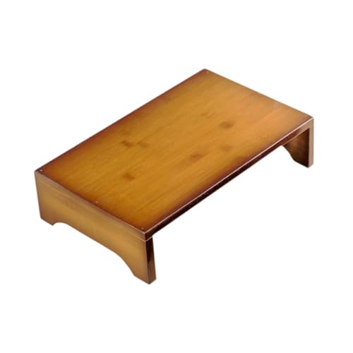 rockible Niedriger Hocker Aus Holz, Fußstütze, Bequeme Möbel, Eleganter Tritthocker, Kleiner Niedriger Ottoman für Haushalt, Badezimmer, Wohnzimmer, Schreibtis von rockible