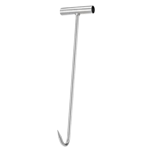 rockible Schachthaken, Schachtdeckelheber, Werkzeug, vielseitige Hebehaken mit T-förmigem Griff, 60CM von rockible