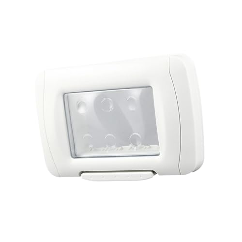 rockible Steckdosen-Abdeckung, Klappdeckel, robuste, hitzebeständige, italienische wasserdichte Box, wasserdichte Platte, 3 Bande von rockible