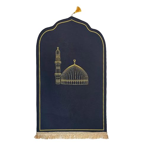 rockible Traditioneller muslimischer Gebetsteppich, Flanellteppich, 68,6 x 109,2 cm, Ramadan, für Kinder, Männer und Frauen, Stil c von rockible