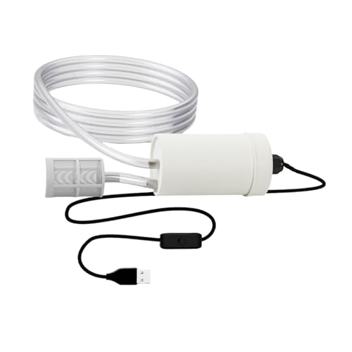 rockible USB Elektrische Auto-Siphon-Selbstansaugpumpe Mini Elektrische Selbstansaugpumpe Geräuscharm DC5V für Hauswasserbohrer, 5m Filter von rockible
