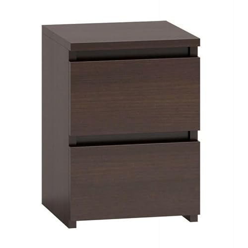 roe furniture Kommode mit 2 Schubladen - Modern Schubladenschrank - Komodenschrank - Schubladenkommode 30 cm Breit - Wenge von roe furniture