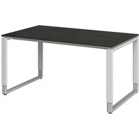 röhr Imperia höhenverstellbarer Schreibtisch quarzit rechteckig, Kufen-Gestell weiß 120,0 x 80,0 cm röhr Imperia höhenverstellbarer Schreibtisch quarzit rechteckig, Kufen-Gestell weiß 120,0 x 80,0 cm von röhr