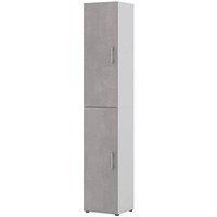 röhr Aktenschrank direct.office, 859B631000 beton, weiß 5 Fachböden 40,0 x 33,5 x 212,5 cm von röhr