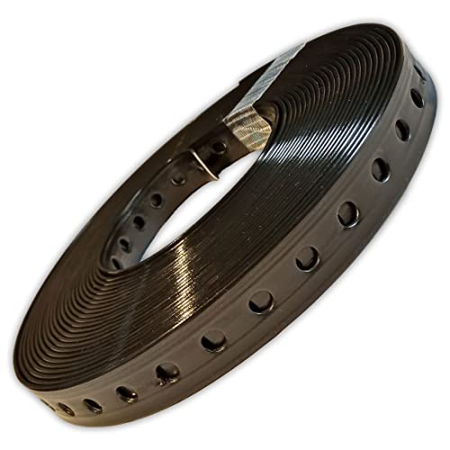 1 Rolle (10 m) Lochband kunststoffummantelt schwarz (19 mm) von rohrfix-24