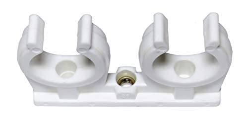 10 Stück Rohrclipse Rohrclips Rohrschelle doppelt (8 mm) von rohrfix-24