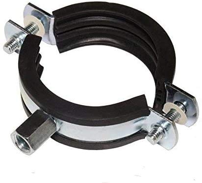 5 Stück Schraubrohrschellen Rohrschelle Stahl verzinkt (70-73 mm) von rohrfix-24