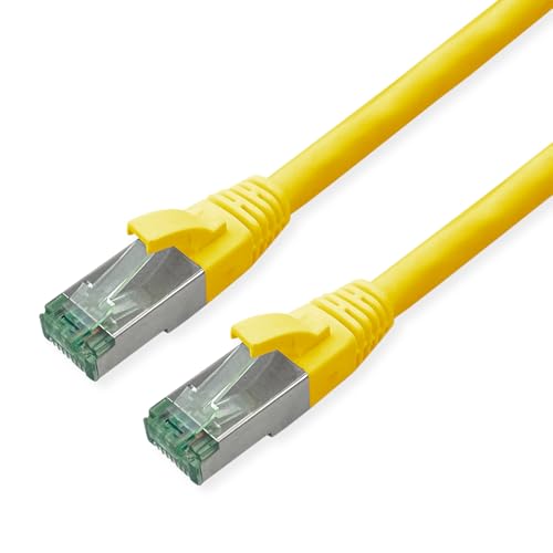 ROLINE RM Patchkabel Kat.6A S/FTP (PiMF), gelb, 5 m von roline recycled material
