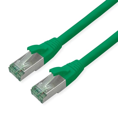 ROLINE RM Patchkabel Kat.6A S/FTP (PiMF), grün, 5 m von roline recycled material