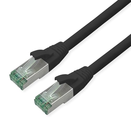 ROLINE RM Patchkabel Kat.6A S/FTP (PiMF), schwarz, 3 m von roline recycled material