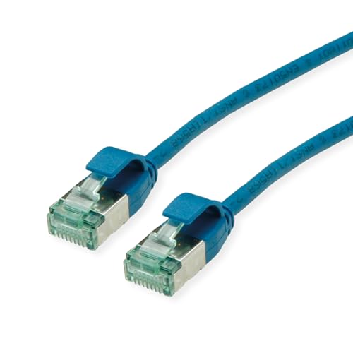 ROLINE RM U/FTP DataCenter Patchkabel Kat.6A (Class EA), Slim, blau, 3 m von roline recycled material