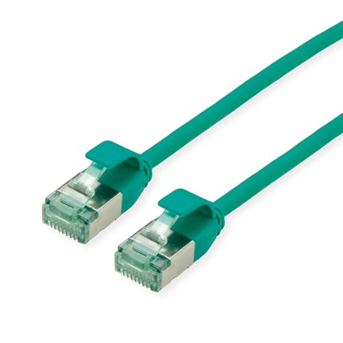ROLINE RM U/FTP DataCenter Patchkabel Kat.6A (Class EA), Slim, grün, 1 m von roline recycled material