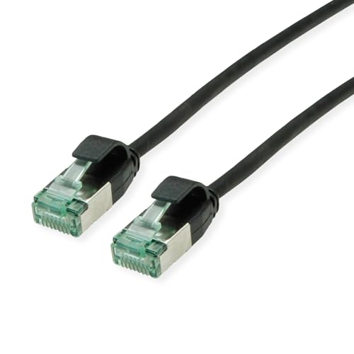 ROLINE RM U/FTP DataCenter Patchkabel Kat.6A (Class EA), Slim, schwarz, 5 m von roline recycled material