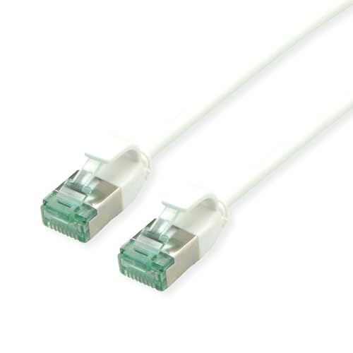 ROLINE RM U/FTP DataCenter Patchkabel Kat.6A (Class EA), Slim, weiß, 3 m von roline recycled material