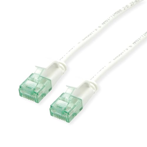 ROLINE RM UTP DataCenter Patchkabel Kat.6A (Class EA), Slim, weiß, 5 m von roline recycled material