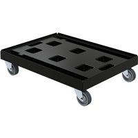 rolldolly® Transportroller BASIC für Euro-Stapelbehälter, Tragkraft 300 kg, HxBxT 195 x 814 x 610 mm von rolldolly®