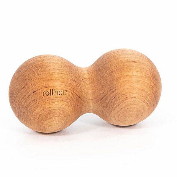 rollholz Doppelkugel XL - Faszientraining und Eigenmassage von rollholz