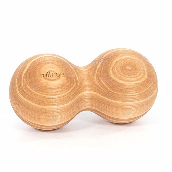 rollholz Doppelkugel XL - Faszientraining und Eigenmassage von rollholz
