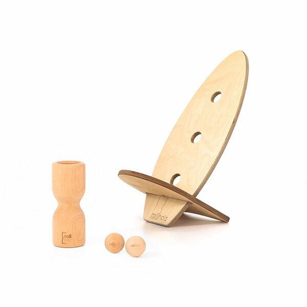rollholz Balance Board Set klein| FSC | Hergestellt im Schwarzwald von rollholz