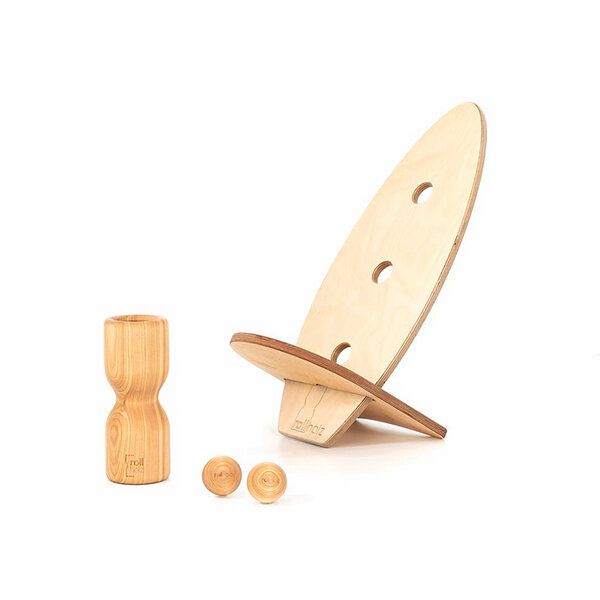 rollholz Balance Board Set klein| FSC | Hergestellt im Schwarzwald von rollholz
