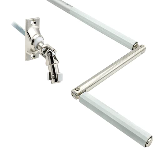 rolllra Kurbelstange mit Gelenklagerplatte (52x22mm, 45°, Silber Eloxiert), Aluminium, Modern, Anodisiert, 150cm von rolllra