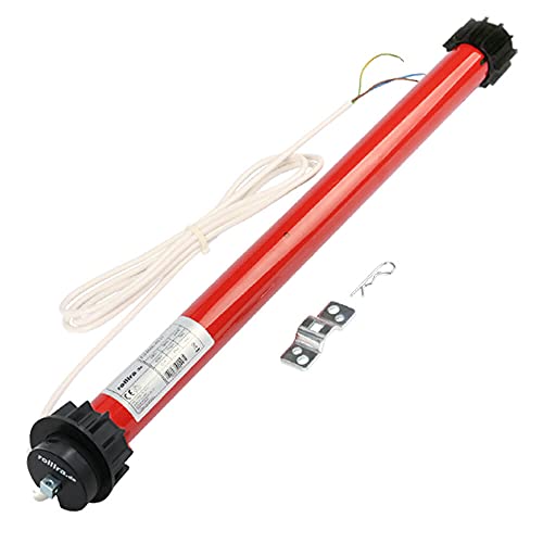 Markisenmotor Funk 40NM bis 8m Ausladung 70mm Rundwelle mit Windprotokoll (inkl. 1-Kanal Handsender) von rolllra