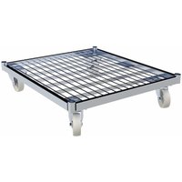 rolltainer® Rollbehälter Rollplatte aus Metall, BxT 710 x 800 mm, Raddurchmesser 108 mm, ohne Bügel von rolltainer®