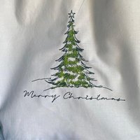 Beutel - Stoff Bestickt Weihnachten Tanne Adventzeit Geschenkidee Deko Geschenkverpackung Beutel - Stoff Bestickt Weihnachten Tanne Adventzeit Geschenkidee Deko Geschenkverpackung von romaga36