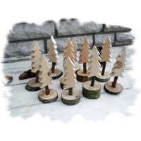 Holz-Tannen - Deko Advent Weihnachten Mitbringsel Wichtelgeschenk Julklappgeschenk Holz-Tannen - Deko Advent Weihnachten Mitbringsel Wichtelgeschenk Julklappgeschenk von romaga36