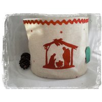 Hübscher Brötchen-Korb/ Utensilo " Weihnacht-Krippe Hübscher Brötchen-Korb/ Utensilo " Weihnacht-Krippe von romaga36