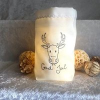 Licht - Beutel Aus Stoff Bestickt Rentierkopf Schweden God Jul Schwedenliebe- Schwedenfans Geschenk Urlaubserinnerung Licht - Beutel Aus Stoff Bestickt Rentierkopf Schweden God Jul Schwedenliebe- Schwedenfans Geschenk Urlaubserinnerung von romaga36