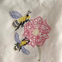 Licht -Windlicht - Geschenk Deko Beutel Bienen Biene Blume Stoff Bestickt Licht -Windlicht - Geschenk Deko Beutel Bienen Biene Blume Stoff Bestickt von romaga36