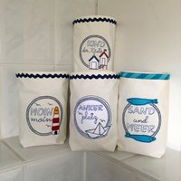 Lichtbeutel, Windlicht - Maritim -Geschenk Deko Leuchtturm Anker Boot Stoff Bestickt Lichtbeutel, Windlicht - Maritim -Geschenk Deko Leuchtturm Anker Boot Stoff Bestickt von romaga36