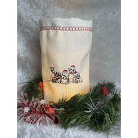 Lichtbeutel - Windlicht Deko Advent Weihnachten Stoff, Bestickt -Hunde Lichtbeutel - Windlicht Deko Advent Weihnachten Stoff, Bestickt -Hunde von romaga36