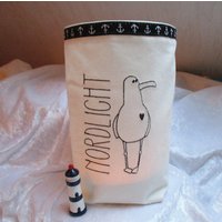 Lichtbeutel - Windlicht Deko Geschenk Maritim -Nordlicht Möwe Stoff Bestickt Lichtbeutel - Windlicht Deko Geschenk Maritim -Nordlicht Möwe Stoff Bestickt von romaga36