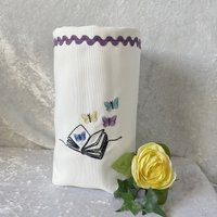 Lichtbeutel - Windlicht Deko Lichtsack Geschenk Buch Schmetterlinge Stoff -Bestickt Lichtbeutel - Windlicht Deko Lichtsack Geschenk Buch Schmetterlinge Stoff -Bestickt von romaga36