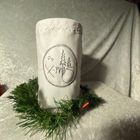Lichtbeutel - Windlicht Lichttüte Weihnachten Adventzeit -Tischdeko Stoff Bestickt Lichtbeutel - Windlicht Lichttüte Weihnachten Adventzeit -Tischdeko Stoff Bestickt von romaga36