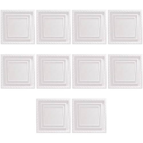 rongweiwang 10 stücke Wasserdicht Selbst Wand Aufkleber DIY Decor Decke Fliesen Selbst Klebe 3D Schaum Fliesen Ziegel Wand Aufkleber PVC, Typ+2 von rongweiwang