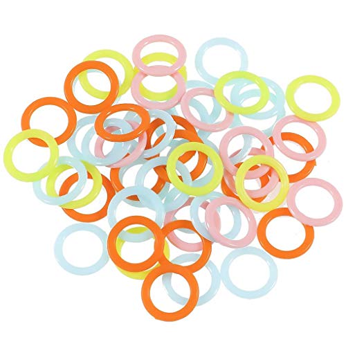 rongweiwang 100 Stück Runde Multicolor Kunststoff Stricken Häkeln Locking Maschenmarkierer Ringe Markierungsringe Nadel Clips rongweiwang 100 Stück Runde Multicolor Kunststoff Stricken Häkeln Locking Maschenmarkierer Ringe Markierungsringe Nadel Clips von rongweiwang