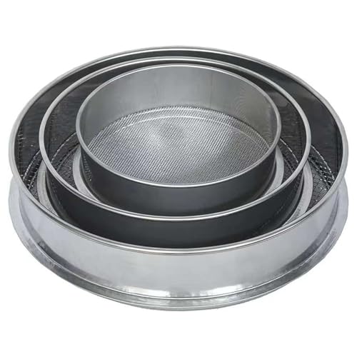 rongweiwang 3 paket/los Feine Mesh Sieb Garten Set Sieben Boden Steine Und Kompost 3Pcs Garten Sieb 15cm 20cm 25cm Edelstahl von rongweiwang