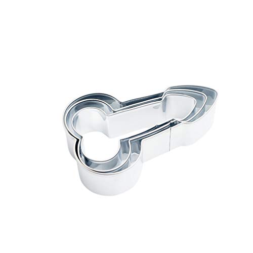 rongweiwang 3pcs Erotic Plätzchen stirbt Penis Biscuits Formplätzchenform Edelstahl Keks Moulds Kit DIY Edelstahl-Backen-Form Küchenhelfer von rongweiwang