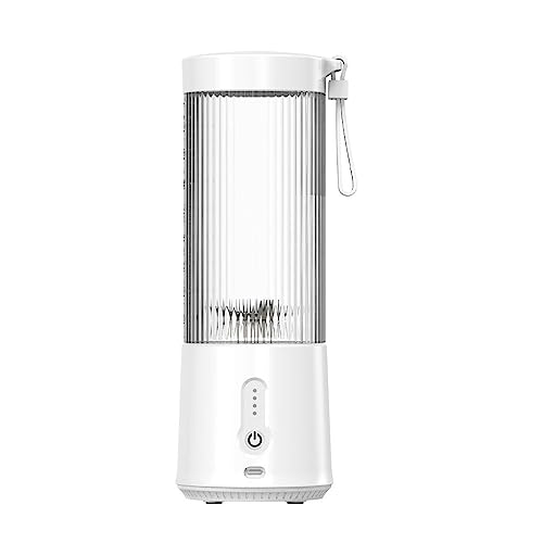 rongweiwang 500 ml elektrischer Entsafter, wiederaufladbar, Orangen Bananen Saftbereiter, Gemüse Entsaftungsmischer, Mixer, Home Küchen Gadget, Weiss von rongweiwang