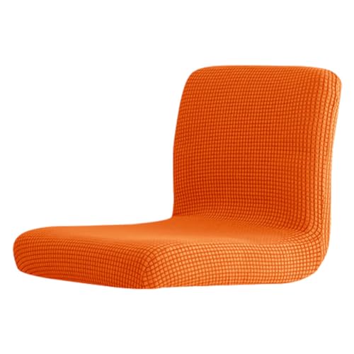 rongweiwang Barhocker mit Stretch Hockerbezug, atmungsaktiv und hautfreundlich, Stretch Hocker Sitzbezug, Polyester Barhocker Bezüge, orange von rongweiwang